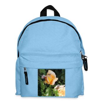 Bouton de rose délicat - Sac à dos Enfant - bleu clair - Devant