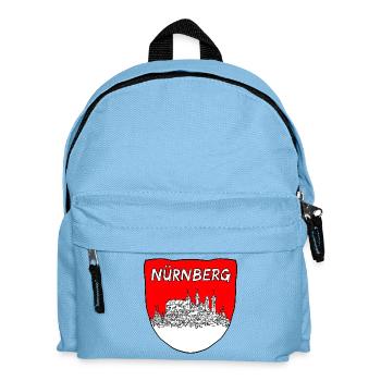 Nuremberg Silhouette Coat of Arms - Kids' Backpack - light blue - Front