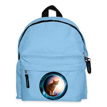 Des chats en orbite cosmique - Sac à dos Enfant - bleu clair - Devant