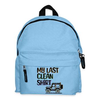 Campen Statement Camping Natur Relaxen Ferien - Kinder Rucksack - Hellblau - Vorne