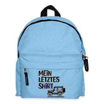 Wanderer Camping Statement Campingplatz Ferien - Kinder Rucksack - Hellblau - Vorne