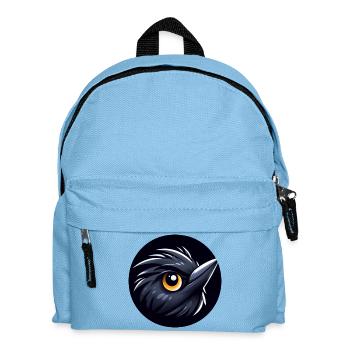 Comic Blackbird Bird - Kids' Backpack - light blue - Front