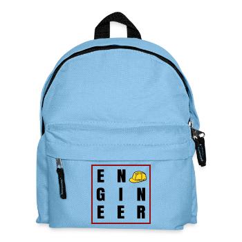 Bauarbeiter Beruf Spruch Job Karriere Vorgesetzter - Kinder Rucksack - Hellblau - Vorne