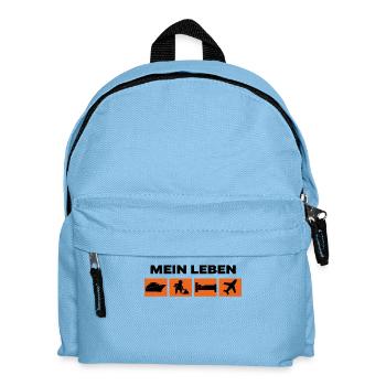 Arbeiter Job Geld Verdienen Arbeit Statement - Kinder Rucksack - Hellblau - Vorne