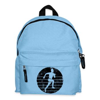Läufer Skizze - Kinder Rucksack - Hellblau - Vorne