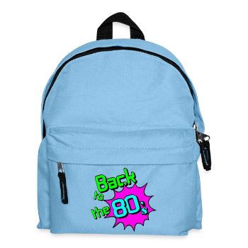 des années 80 Party Retro Fun Shirt, retour aux années 80 (25 - Sac à dos Enfant - bleu clair - Devant