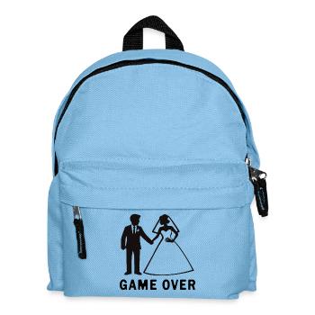 Brautpaar Game Over Hochzeit - Kinder Rucksack - Hellblau - Vorne