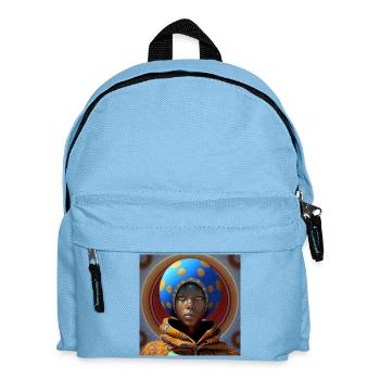 Portrait femme 02 - Sac à dos Enfant - bleu clair - Devant