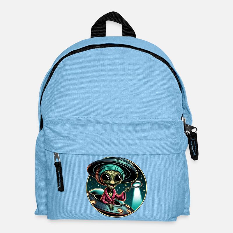 Außerirdischer Detektiv im UFO-Licht - Kinder Rucksack - Hellblau