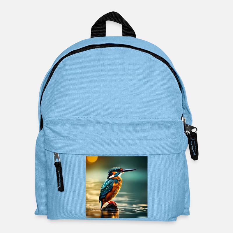 Eisvogel - Kinder Rucksack - Hellblau