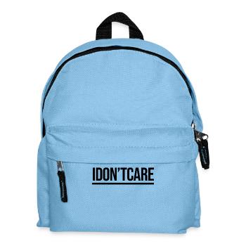 Ist Mir Egal Cooler Spruch Gleichgültig - Kinder Rucksack - Hellblau - Vorne