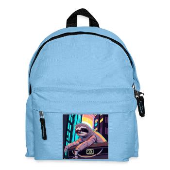 Paresseux cyberpunk. - Sac à dos Enfant - bleu clair - Devant