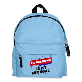 Drôle de déclaration de détente Je ne me soucie pas de l’attitude - Sac à dos Enfant - bleu clair - Devant
