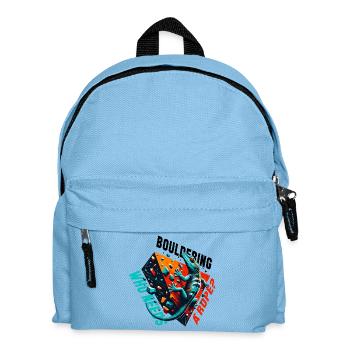 Bouldering Gecko Rope? Gift - Kids' Backpack - light blue - Front