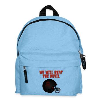 Message de motivation sombre avec crâne - Sac à dos Enfant - bleu clair - Devant