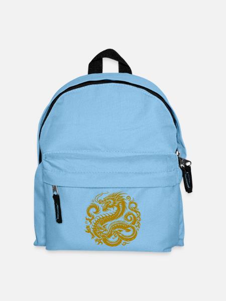 Chinesisches Drachen-Tattoo - Kinder Rucksack - Hellblau