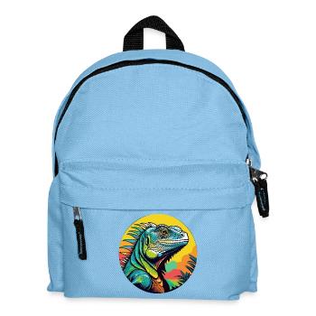 Art de l’iguane - Sac à dos Enfant - bleu clair - Devant