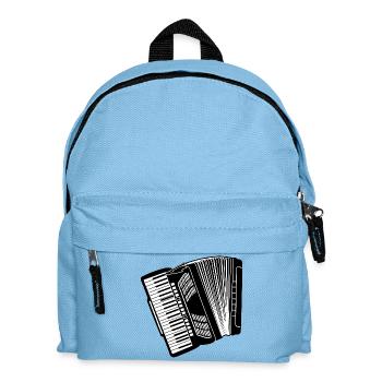 Accordion instrument - Kids' Backpack - light blue - Front