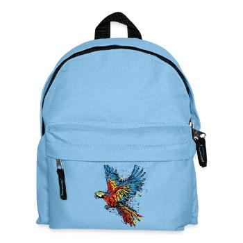 Perroquet, Animal, Oiseau, Animal De Compagnie, Tropical, Afrique, Zoo - Sac à dos Enfant - bleu clair - Devant
