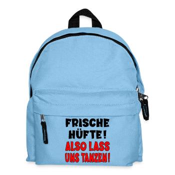 TANZEN TANZPARTNER - LUSTIGE - HÜFTE - Kinder Rucksack - Hellblau - Vorne