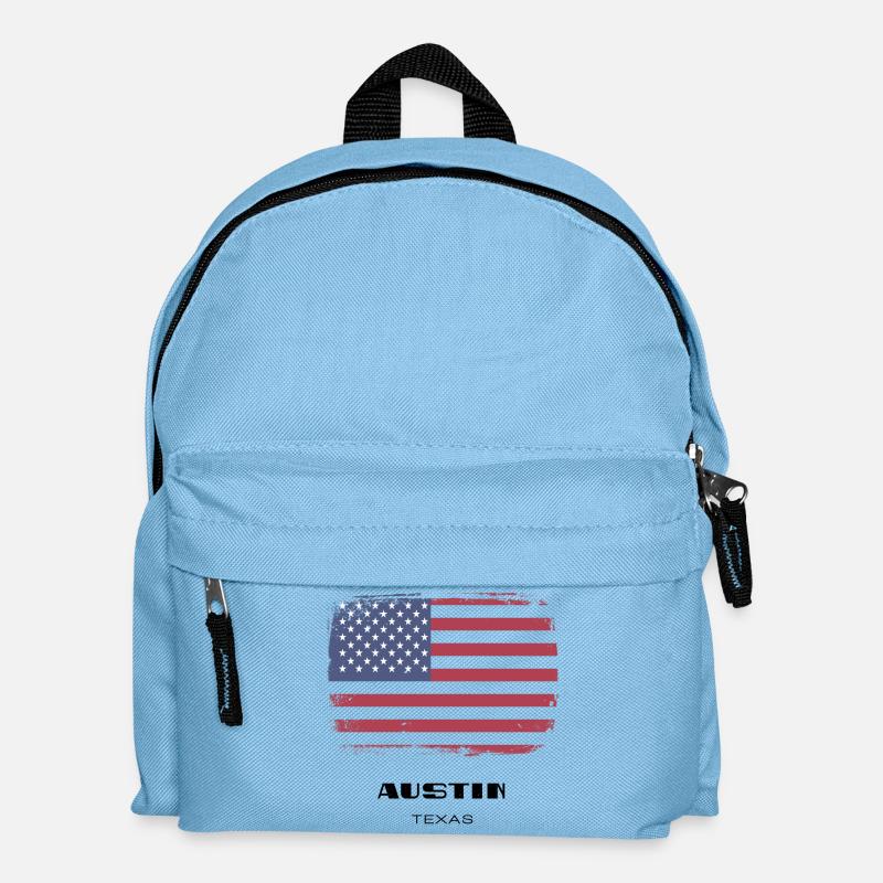 Austin, Texas, USA - Kids' Backpack - light blue