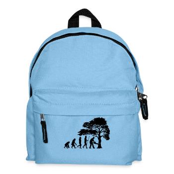 Lumberjack Tree Evolution Saw Sawdust - Kids' Backpack - light blue - Front