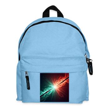 Zwei Zauberstäbe im Kampf - Kinder Rucksack - Hellblau - Vorne