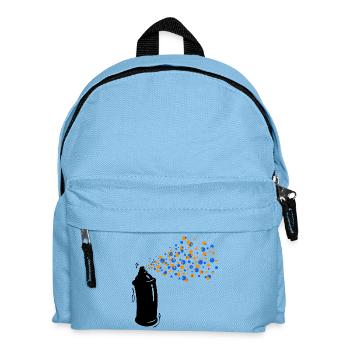 Wildstyle Sprayer Graffti Spraydose Strassenkunst - Kinder Rucksack - Hellblau - Vorne