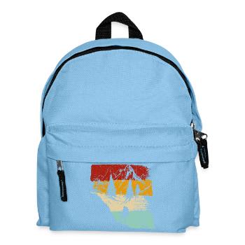 Sunset Forest Trek Retro - Kids' Backpack - light blue - Front