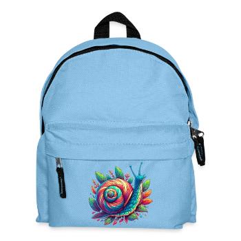 Schnecke - Kinder Rucksack - Hellblau - Vorne