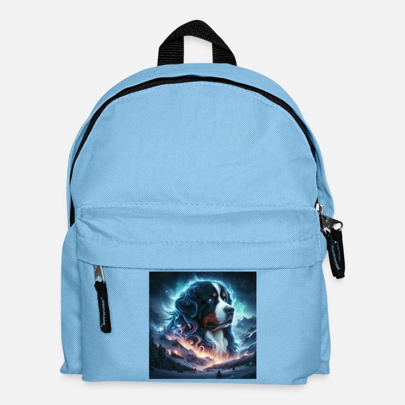 Berner Sennenhund - Kinder Rucksack - Hellblau