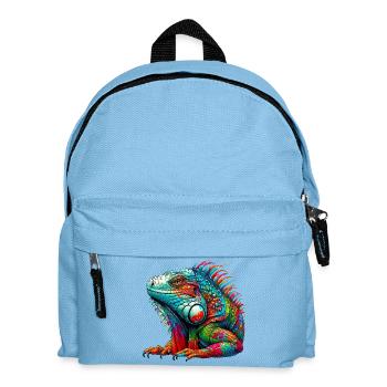 Iguana - Kids' Backpack - light blue - Front