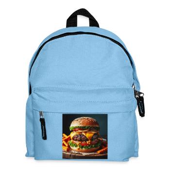 Full Burger - Kids' Backpack - light blue - Front
