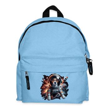 Astronaut Jack Russell Terrier Rocket Gift - Kids' Backpack - light blue - Front