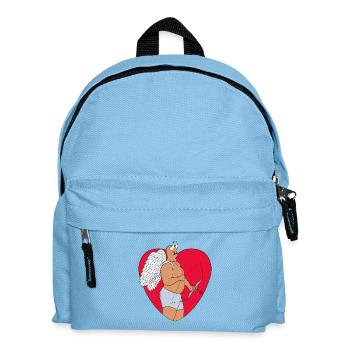 Romantic Heart With an Unusual Cupid - Kids' Backpack - light blue - Front