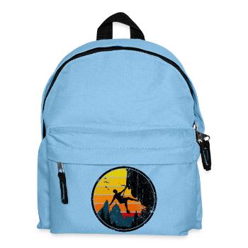 Climber at Sunset Badge - Kids' Backpack - light blue - Front
