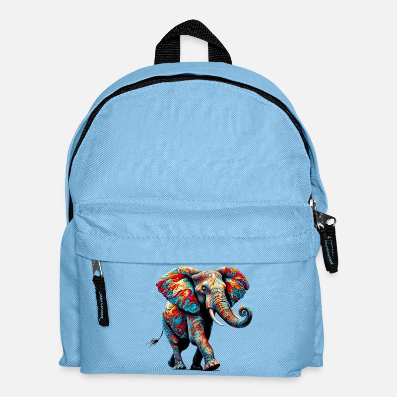 Elefant - Kinder Rucksack - Hellblau