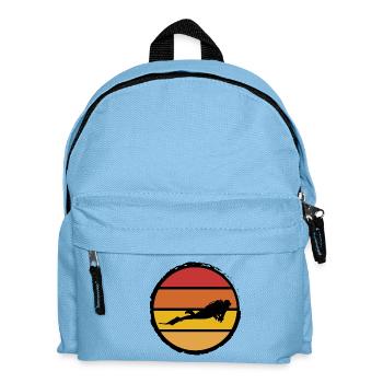 Diver in the sun - Kinder Rucksack - Hellblau - Vorne