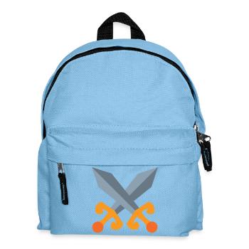 Schwert Kampf - Kinder Rucksack - Hellblau - Vorne