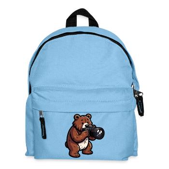 Shutterbear: The Wilderness Photographer - Kids' Backpack - light blue - Front