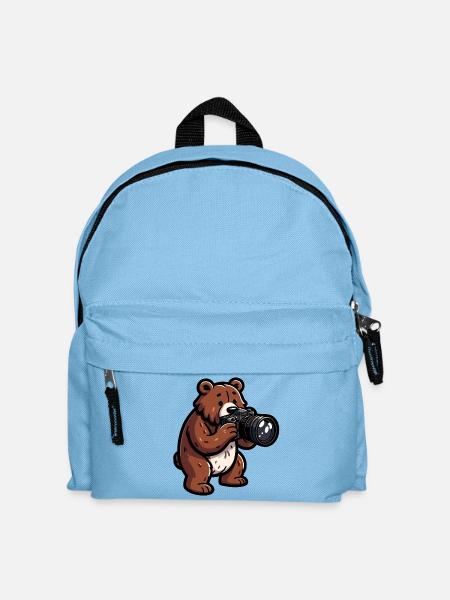 Shutterbear: Der Wildnisfotograf - Kinder Rucksack - Hellblau