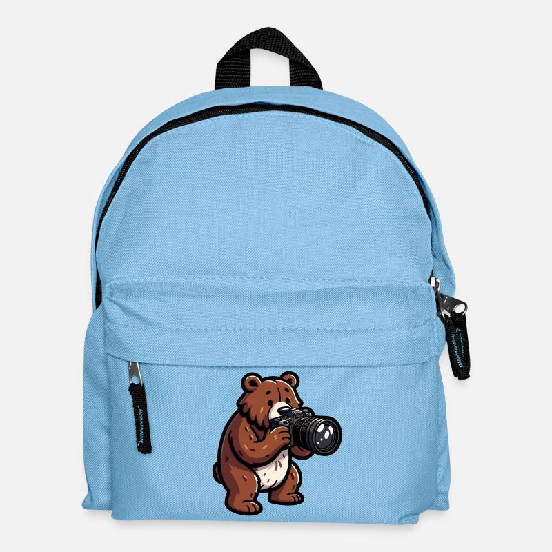 Shutterbear: Der Wildnisfotograf - Kinder Rucksack - Hellblau