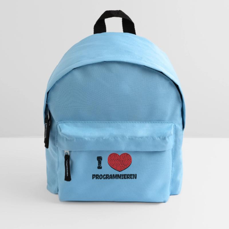 Developer Herz Webentwickler Statement Computer Kinder Rucksack