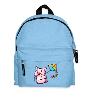 Breezy Piglet's Kite Adventure - Kids' Backpack - light blue - Front