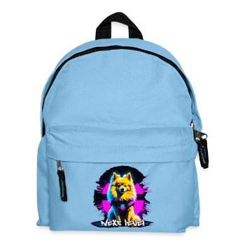 Petit Spitz Spitz Next Level Cyber Dog Cadeau - Sac à dos Enfant - bleu clair - Devant