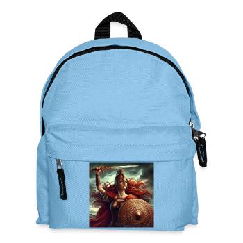 Keltischer Krieger - Kinder Rucksack - Hellblau - Vorne