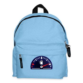 Tanken Tankstelle Elektrische Energie Zapfsäule - Kinder Rucksack - Hellblau - Vorne
