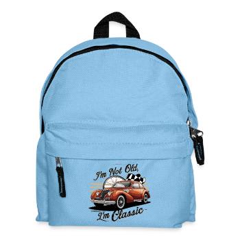 Voiture classique vintage avec texte vintage - Sac à dos Enfant - bleu clair - Devant