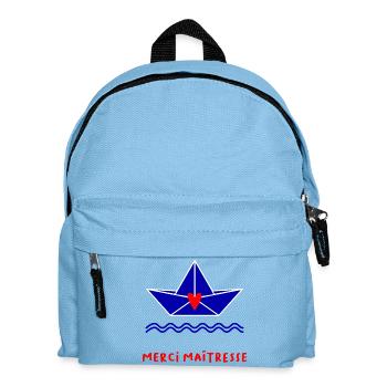 MERCI. MAÎTRESSE. MERCI MAÎTRESSE - Sac à dos Enfant - bleu clair - Devant