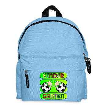 KINDERGARTEN CHILDREN FOOTBALL - Kids' Backpack - light blue - Front